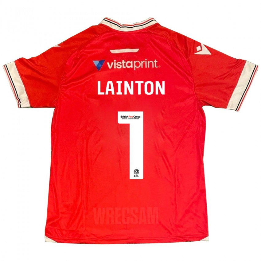 Niño Camiseta Rob Lainton #1 Rojo 1ª Equipación 2023/24 La Camisa