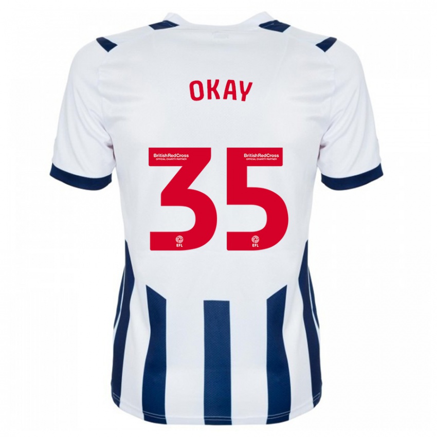 Niño Camiseta Okay Yokuşlu #35 Blanco 1ª Equipación 2023/24 La Camisa