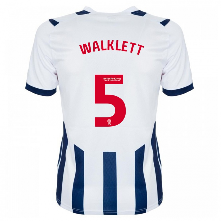 Niño Camiseta Kerry Walklett #5 Blanco 1ª Equipación 2023/24 La Camisa