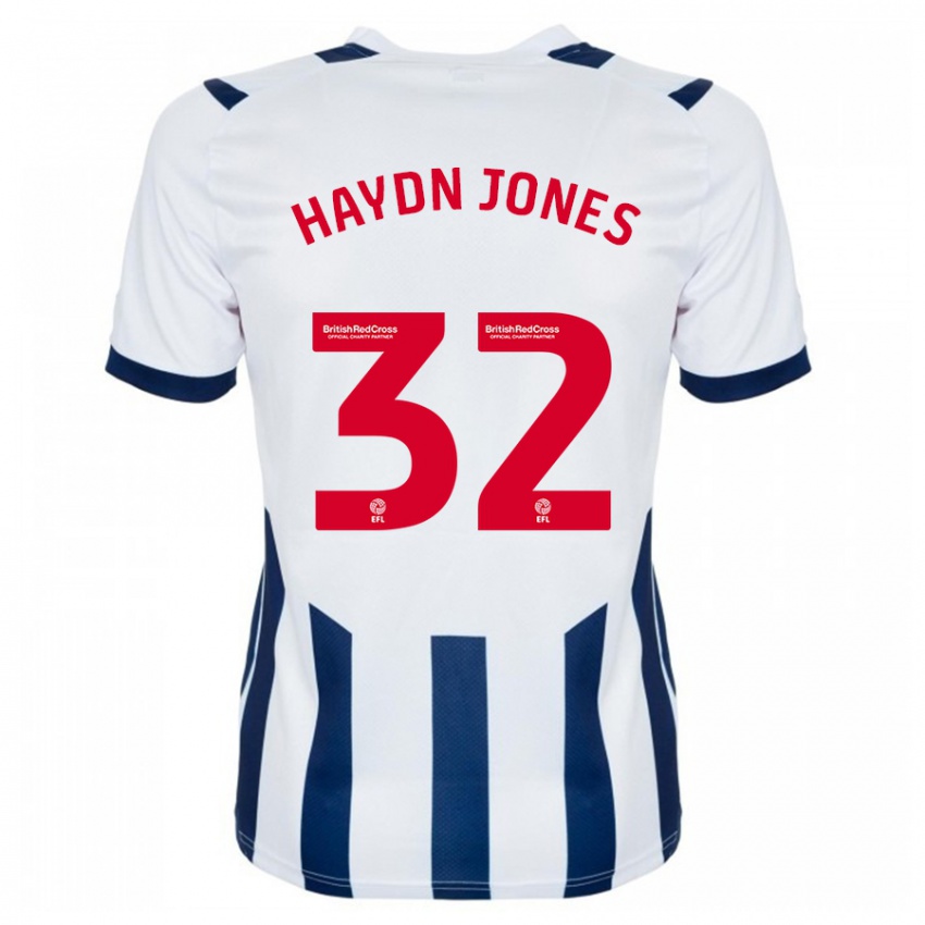 Niño Camiseta Mackenzie Haydn-Jones #32 Blanco 1ª Equipación 2023/24 La Camisa