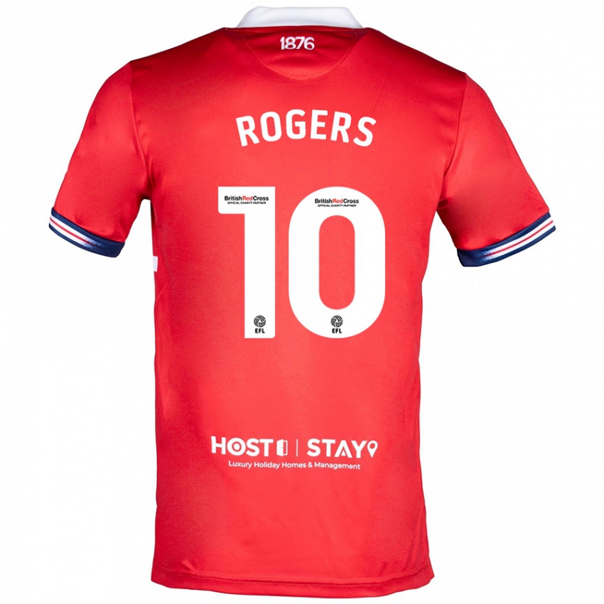 Niño Camiseta Morgan Rogers #10 Rojo 1ª Equipación 2023/24 La Camisa