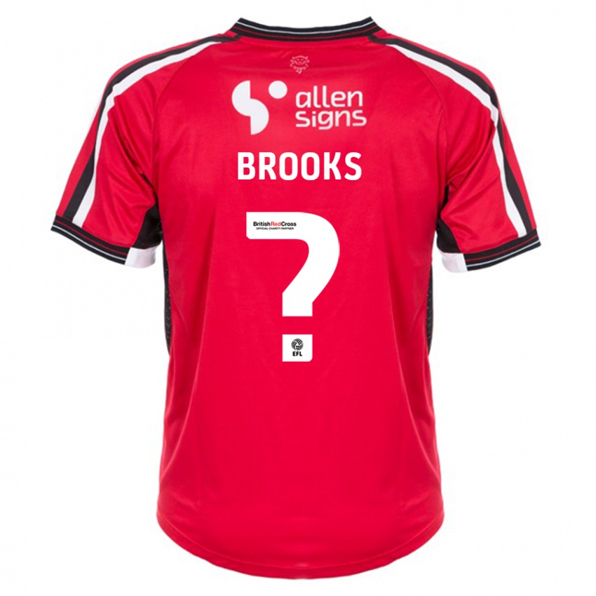 Niño Camiseta Billy Brooks #0 Rojo 1ª Equipación 2023/24 La Camisa
