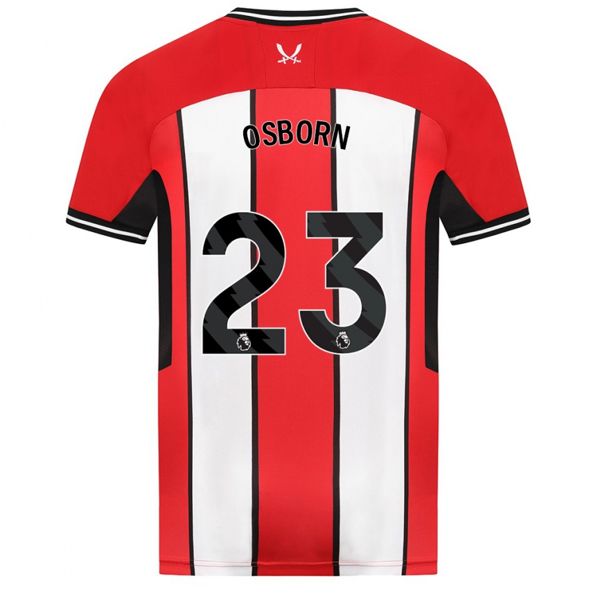 Niño Camiseta Ben Osborn #23 Rojo 1ª Equipación 2023/24 La Camisa