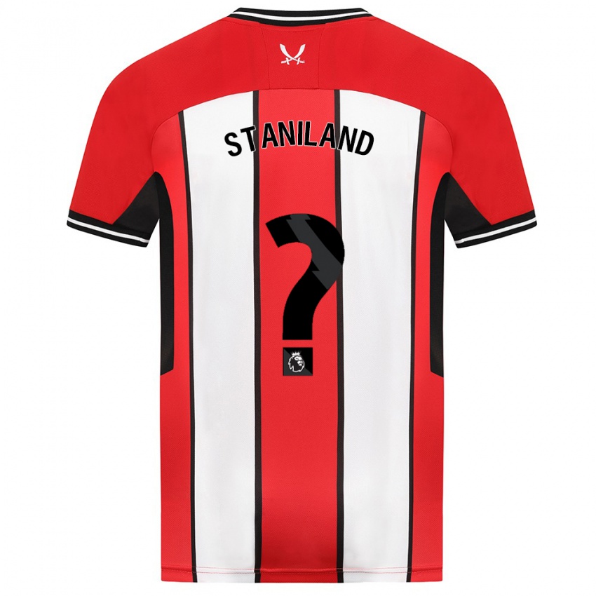 Niño Camiseta Charlie Staniland #0 Rojo 1ª Equipación 2023/24 La Camisa