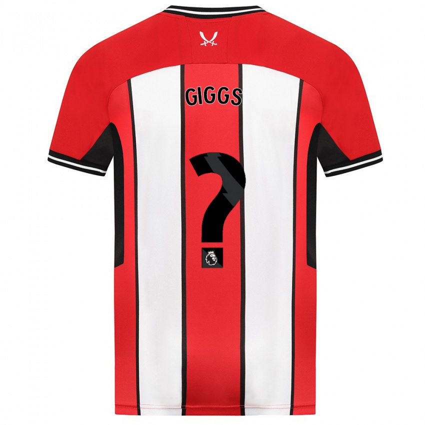 Niño Camiseta Zach Giggs #0 Rojo 1ª Equipación 2023/24 La Camisa