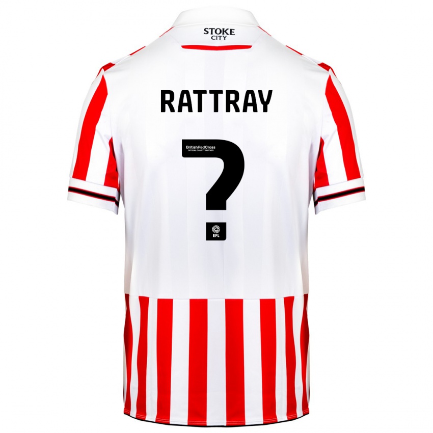 Niño Camiseta Zane Rattray #0 Rojo Blanco 1ª Equipación 2023/24 La Camisa