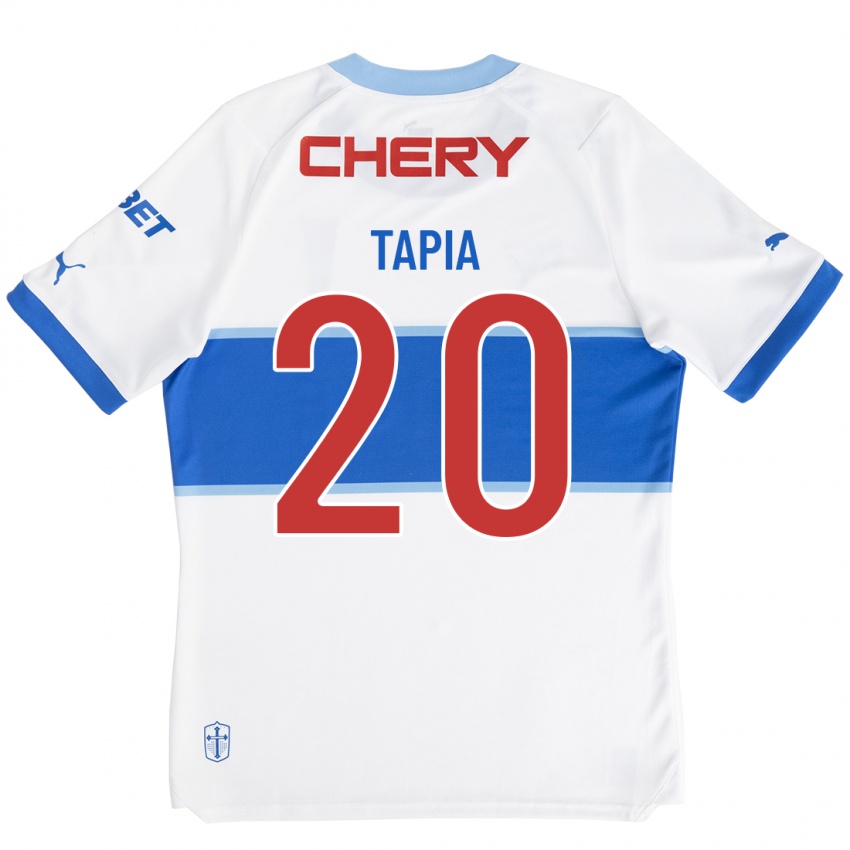 Niño Camiseta Gonzalo Tapia #20 Blanco 1ª Equipación 2023/24 La Camisa