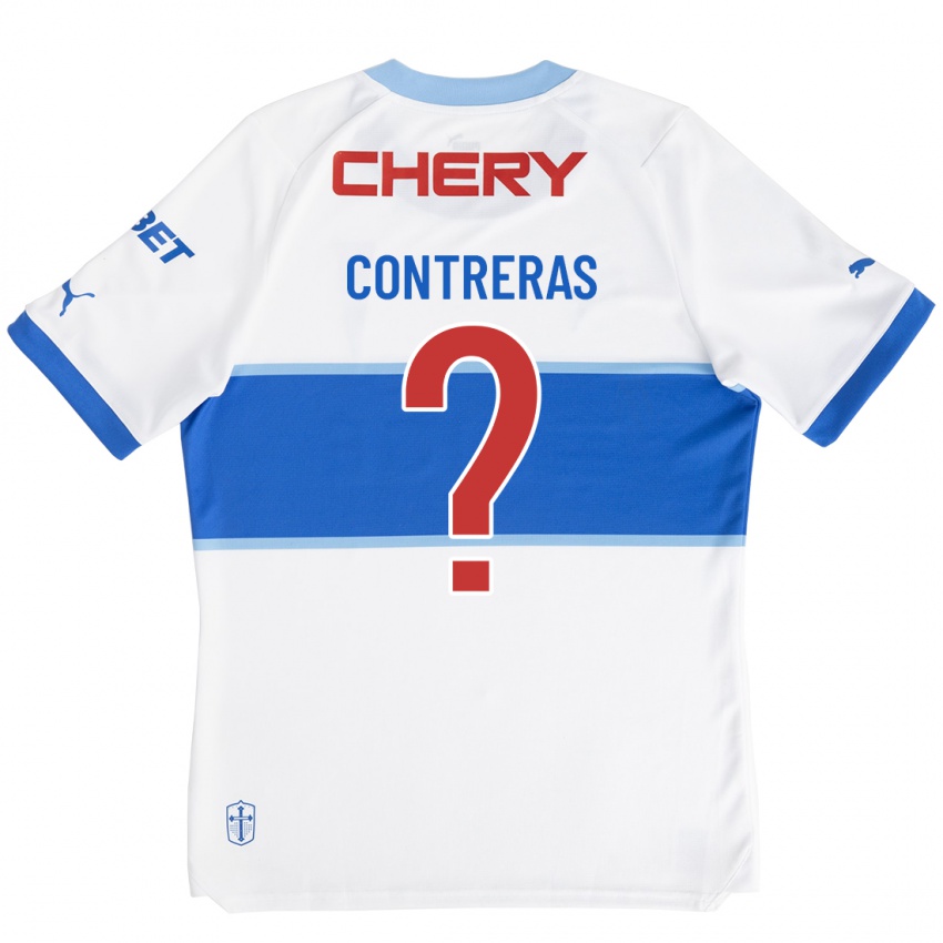 Niño Camiseta Mathías Contreras #0 Blanco 1ª Equipación 2023/24 La Camisa