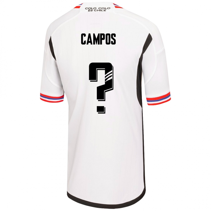 Niño Camiseta Víctor Campos #0 Blanco 1ª Equipación 2023/24 La Camisa