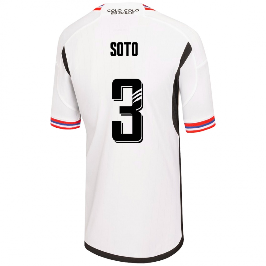 Niño Camiseta Rocío Soto #3 Blanco 1ª Equipación 2023/24 La Camisa