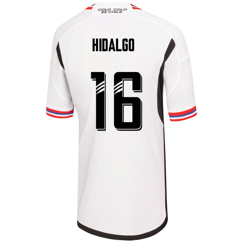 Niño Camiseta Fernanda Hidalgo #16 Blanco 1ª Equipación 2023/24 La Camisa