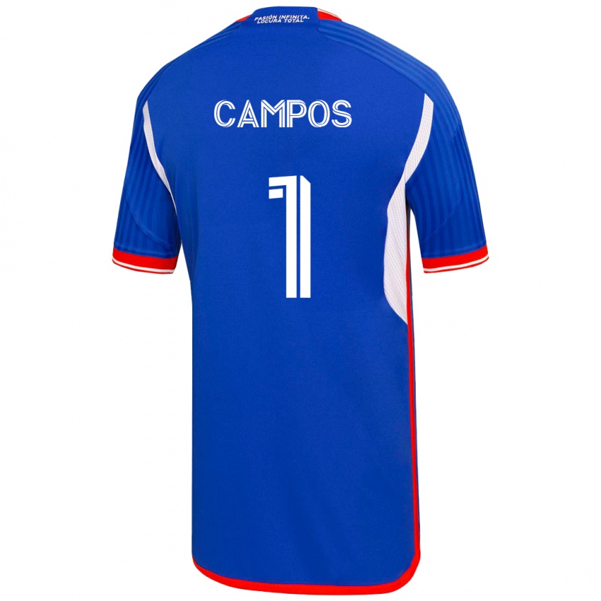 Niño Camiseta Cristóbal Campos #1 Azul 1ª Equipación 2023/24 La Camisa