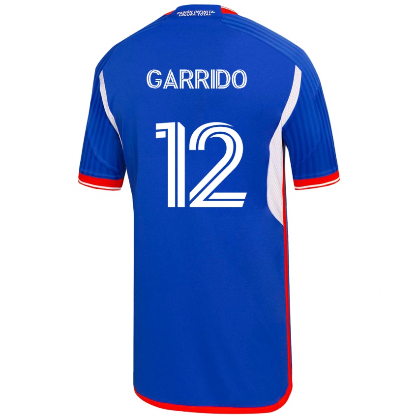 Niño Camiseta Pedro Garrido #12 Azul 1ª Equipación 2023/24 La Camisa