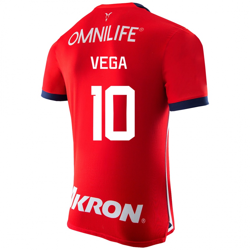 Niño Camiseta Alexis Vega #10 Rojo 1ª Equipación 2023/24 La Camisa