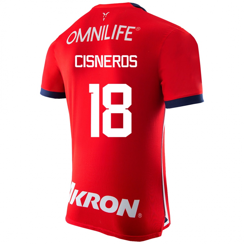 Niño Camiseta Ronaldo Cisneros #18 Rojo 1ª Equipación 2023/24 La Camisa