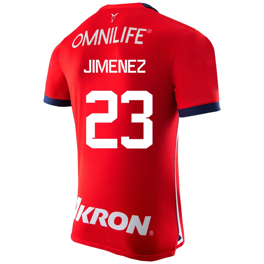 Niño Camiseta Miguel Jiménez #23 Rojo 1ª Equipación 2023/24 La Camisa