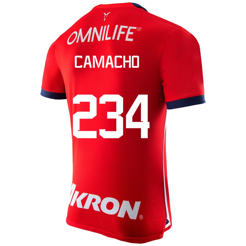 Niño Camiseta Xandor Camacho #234 Rojo 1ª Equipación 2023/24 La Camisa