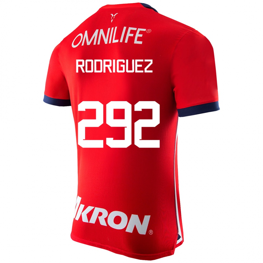 Niño Camiseta Emiliano Rodríguez #292 Rojo 1ª Equipación 2023/24 La Camisa