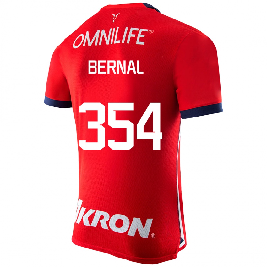 Niño Camiseta Carlos Bernal #354 Rojo 1ª Equipación 2023/24 La Camisa