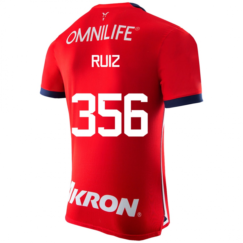 Niño Camiseta Dilan Ruiz #356 Rojo 1ª Equipación 2023/24 La Camisa