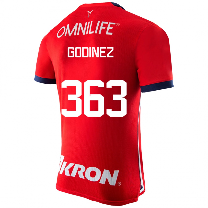 Niño Camiseta André Godinez #363 Rojo 1ª Equipación 2023/24 La Camisa