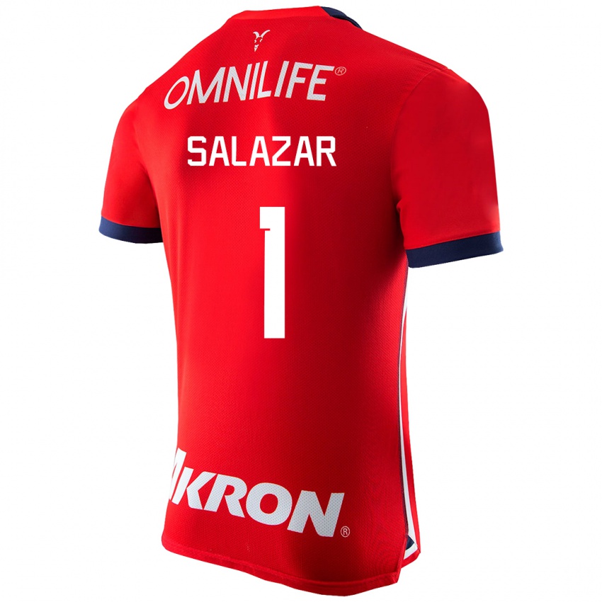 Niño Camiseta Viridiana Salazar #1 Rojo 1ª Equipación 2023/24 La Camisa