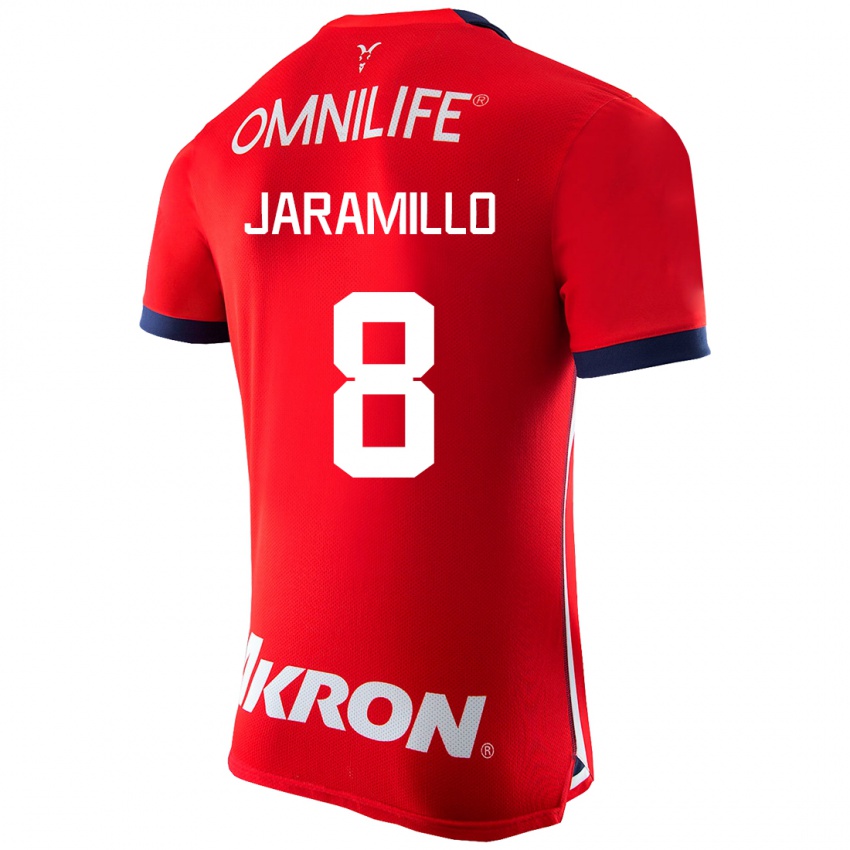 Niño Camiseta Carolina Jaramillo #8 Rojo 1ª Equipación 2023/24 La Camisa