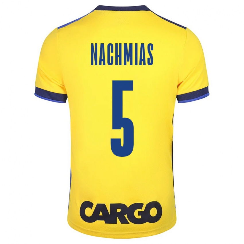 Niño Camiseta Idan Nachmias #5 Amarillo 1ª Equipación 2023/24 La Camisa