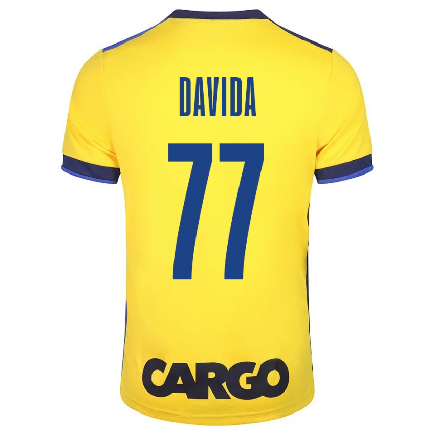 Niño Camiseta Osher Davida #77 Amarillo 1ª Equipación 2023/24 La Camisa