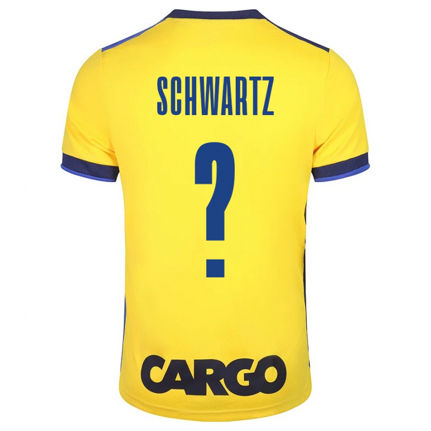 Niño Camiseta Noam Schwartz #0 Amarillo 1ª Equipación 2023/24 La Camisa