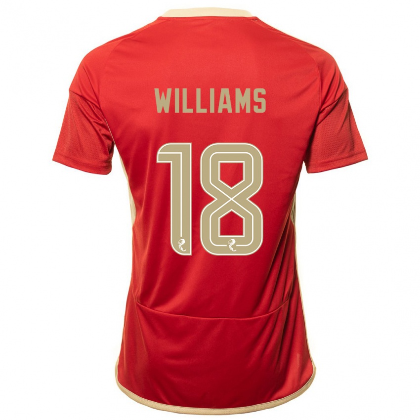 Niño Camiseta Rhys Williams #18 Rojo 1ª Equipación 2023/24 La Camisa
