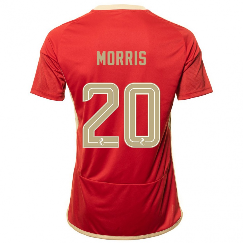 Niño Camiseta Shayden Morris #20 Rojo 1ª Equipación 2023/24 La Camisa