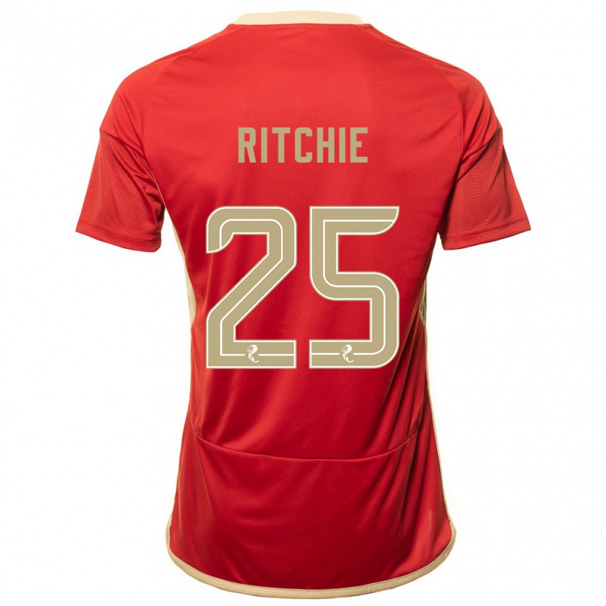 Niño Camiseta Tom Ritchie #25 Rojo 1ª Equipación 2023/24 La Camisa