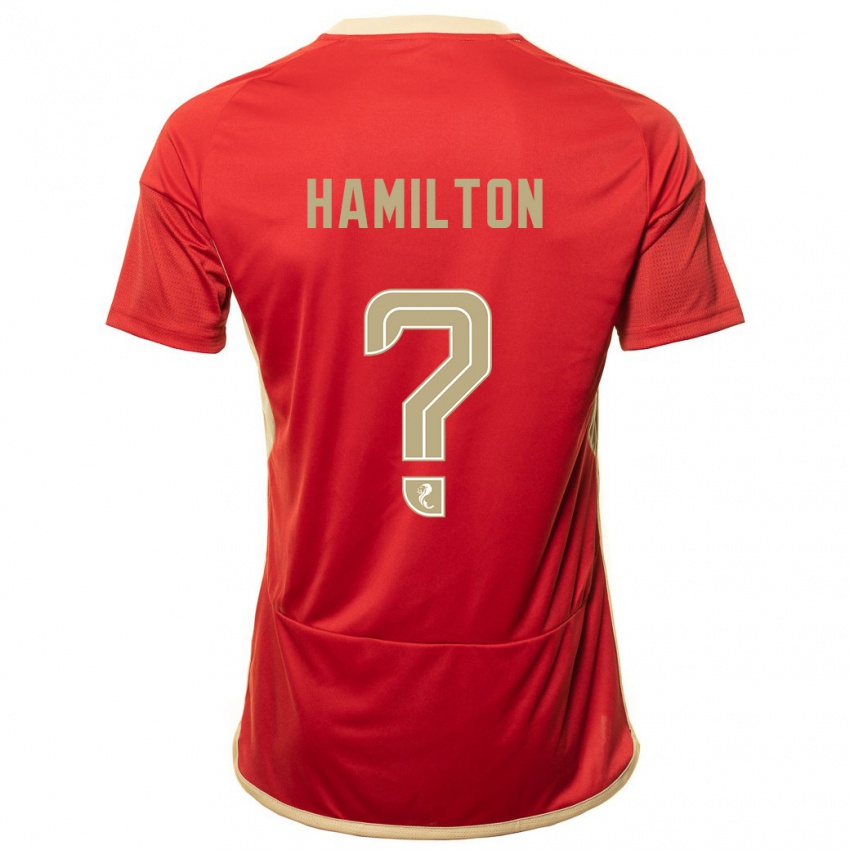 Niño Camiseta Brendan Hamilton #0 Rojo 1ª Equipación 2023/24 La Camisa
