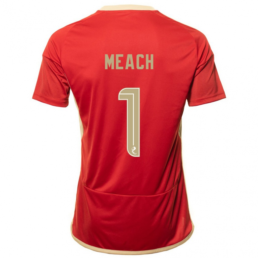 Niño Camiseta Aaliyah-Jay Meach #1 Rojo 1ª Equipación 2023/24 La Camisa