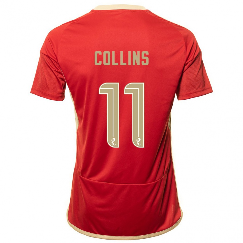 Niño Camiseta Bailley Collins #11 Rojo 1ª Equipación 2023/24 La Camisa