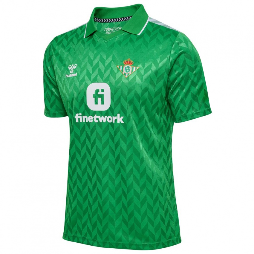 Niño Camiseta Germán Pezzella #6 Verde 2ª Equipación 2023/24 La Camisa