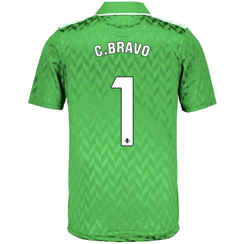 Niño Camiseta Claudio Bravo #1 Verde 2ª Equipación 2023/24 La Camisa
