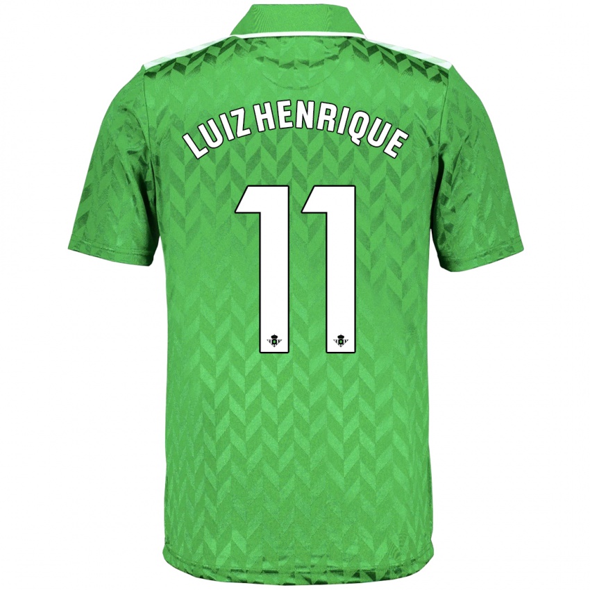 Niño Camiseta Luiz Henrique #11 Verde 2ª Equipación 2023/24 La Camisa
