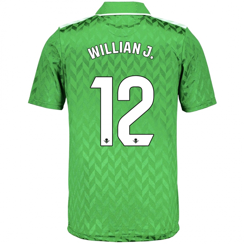Niño Camiseta Willian José #12 Verde 2ª Equipación 2023/24 La Camisa