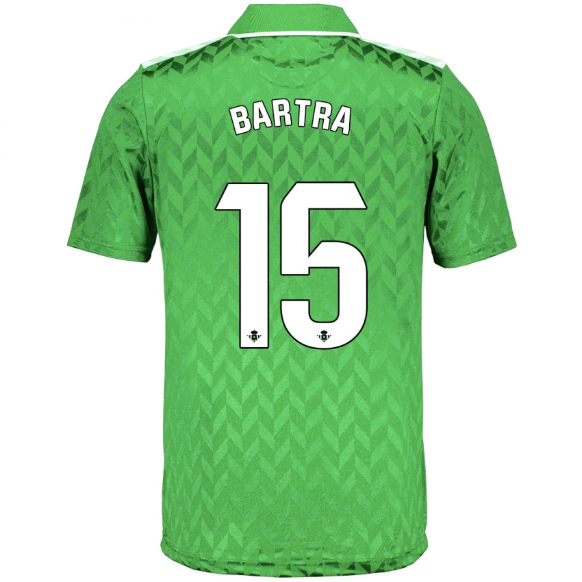 Niño Camiseta Marc Bartra #15 Verde 2ª Equipación 2023/24 La Camisa