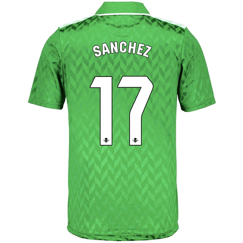 Niño Camiseta Rodri Sánchez #17 Verde 2ª Equipación 2023/24 La Camisa