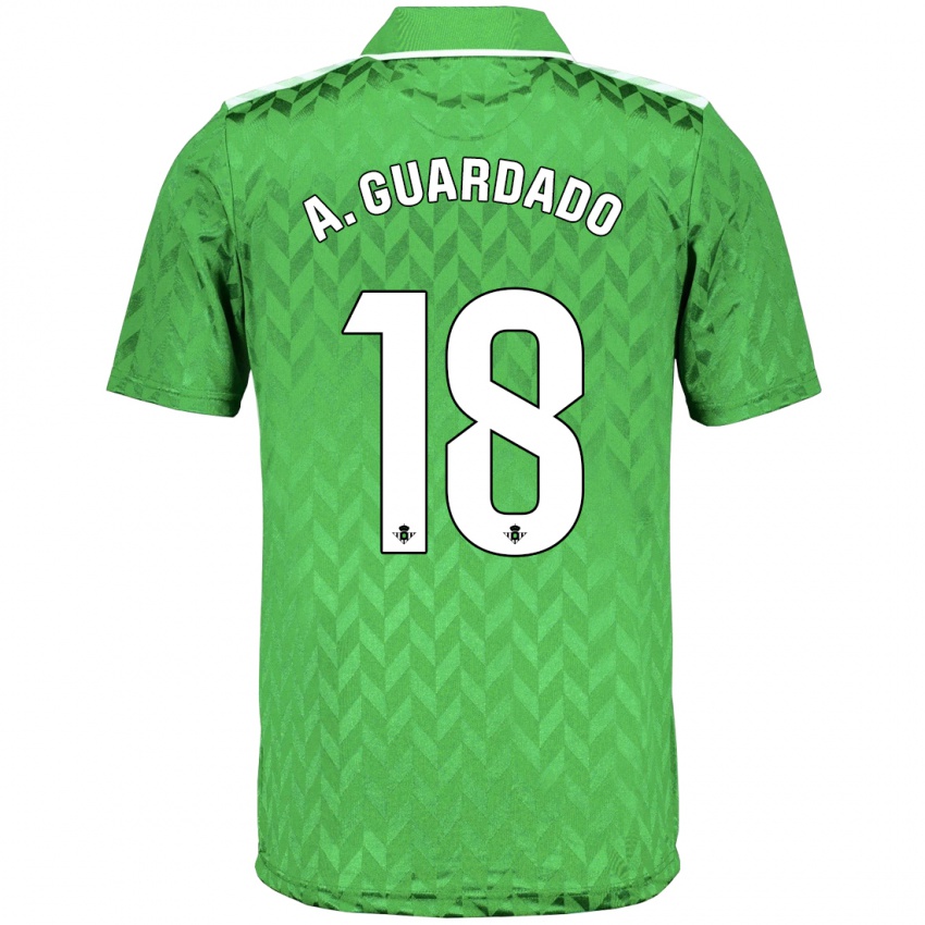 Niño Camiseta Andrés Guardado #18 Verde 2ª Equipación 2023/24 La Camisa