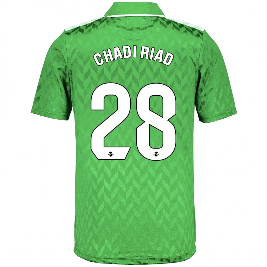Niño Camiseta Chadi Riad #28 Verde 2ª Equipación 2023/24 La Camisa