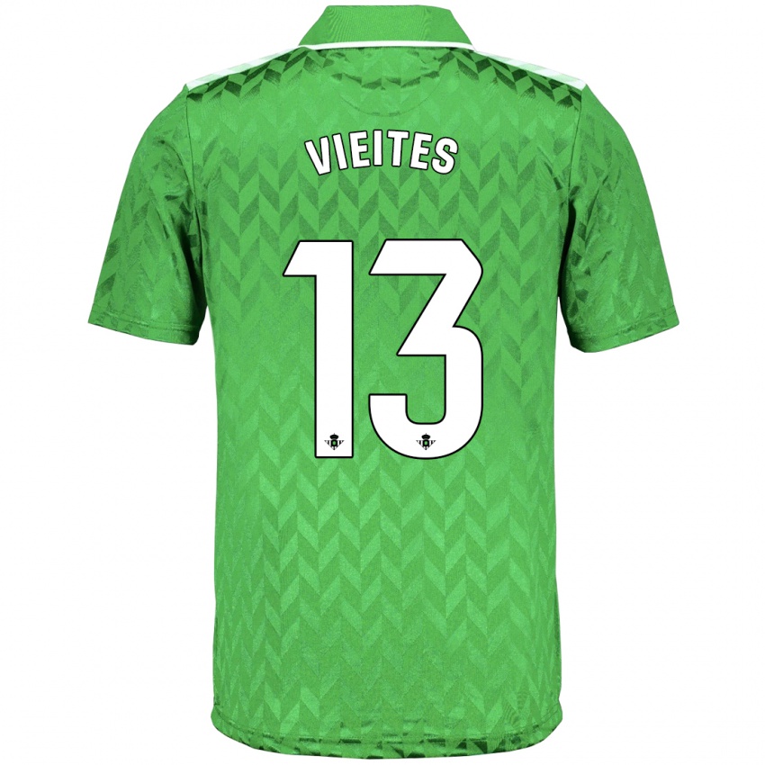 Niño Camiseta Fran Vieites #13 Verde 2ª Equipación 2023/24 La Camisa
