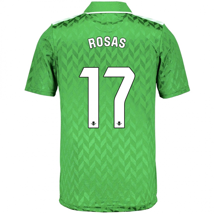 Niño Camiseta Berto Rosas #17 Verde 2ª Equipación 2023/24 La Camisa