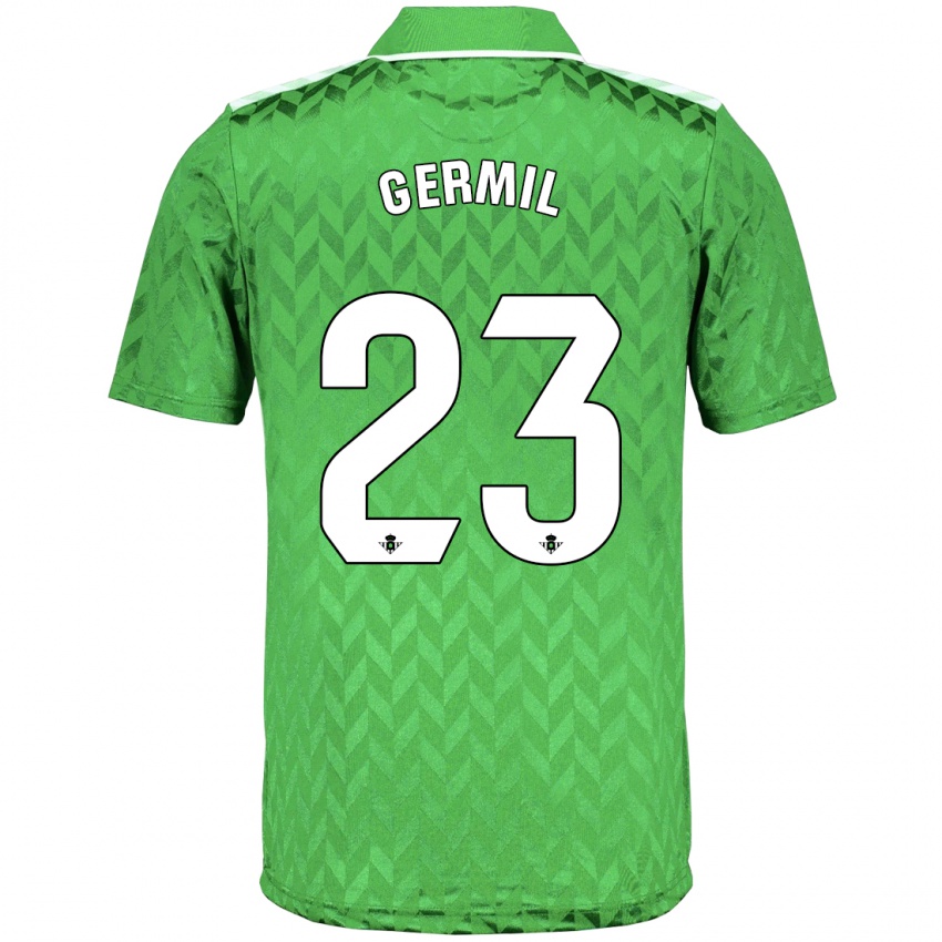 Niño Camiseta Darío Germil #23 Verde 2ª Equipación 2023/24 La Camisa