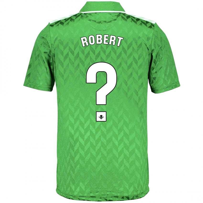 Niño Camiseta Jaime Robert #0 Verde 2ª Equipación 2023/24 La Camisa