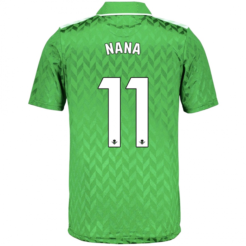 Niño Camiseta Nuria Ligero Fernández #11 Verde 2ª Equipación 2023/24 La Camisa
