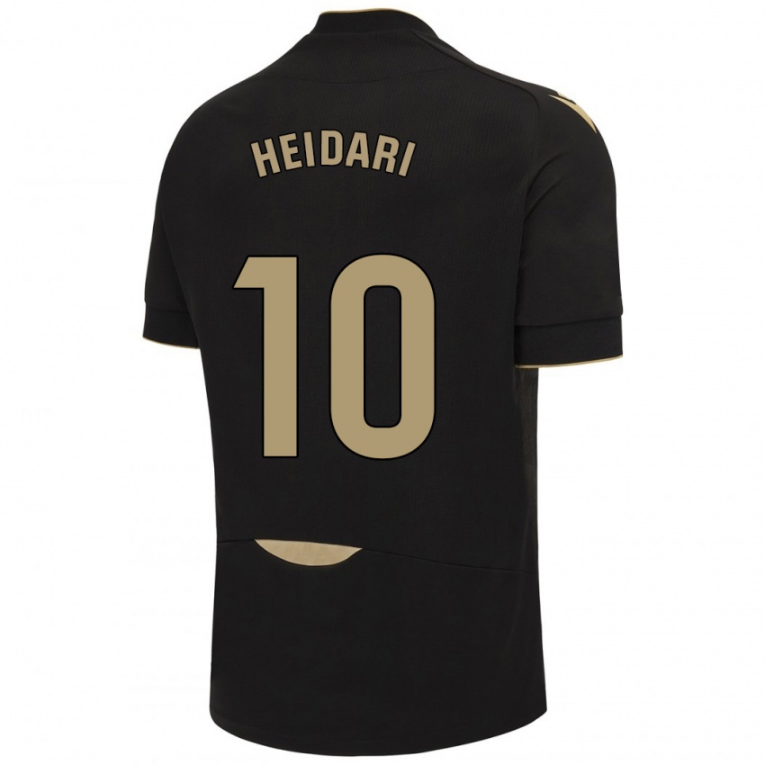 Niño Camiseta Arman Heidari #10 Negro 2ª Equipación 2023/24 La Camisa